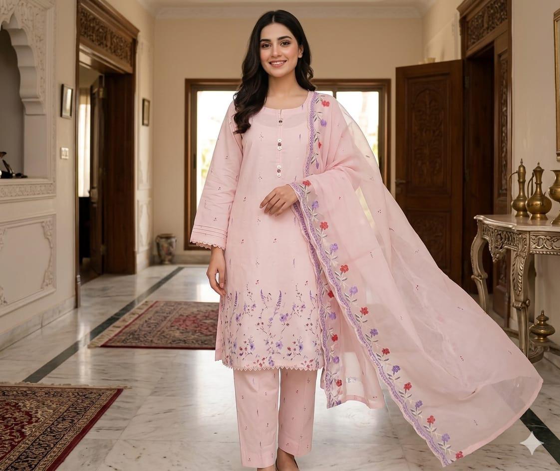 Rosalie | Premium 3-Piece Lawn Suit