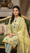 Flora D’or | Premium 3-Piece Lawn Suit