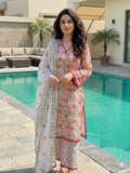 Mosaic Bloom | Premium 3-Piece Lawn Suit