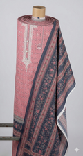 Blush Veil Unstitched 3PC